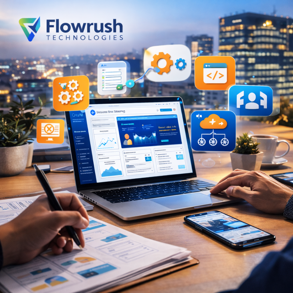 Custom Website Development in Gurugram - Flowrush Technologies